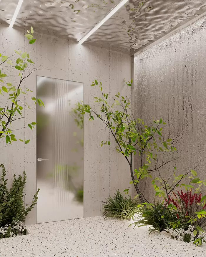 1. Стеновые панели со стеклом