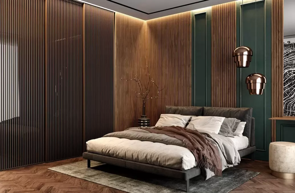 Декоративная рейка в интерьере — 1