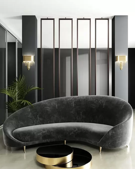 Алюминиевая реечная перегородка в интерьере — 2