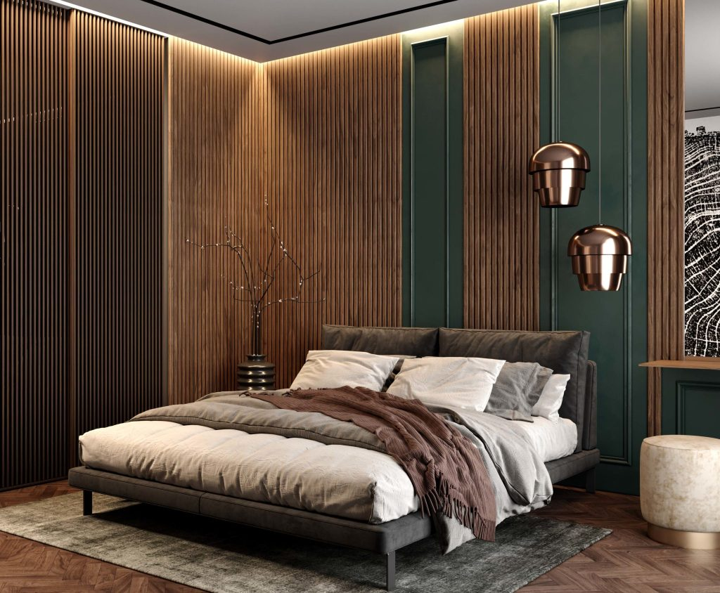 Скрытая дверь под декоративные рейки Удобное крепление декоративных реек