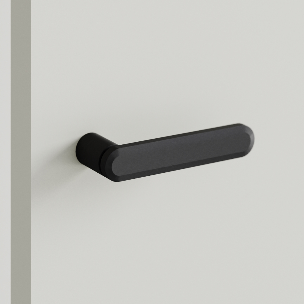 Межкомнатная ручка Благо, черный матовый