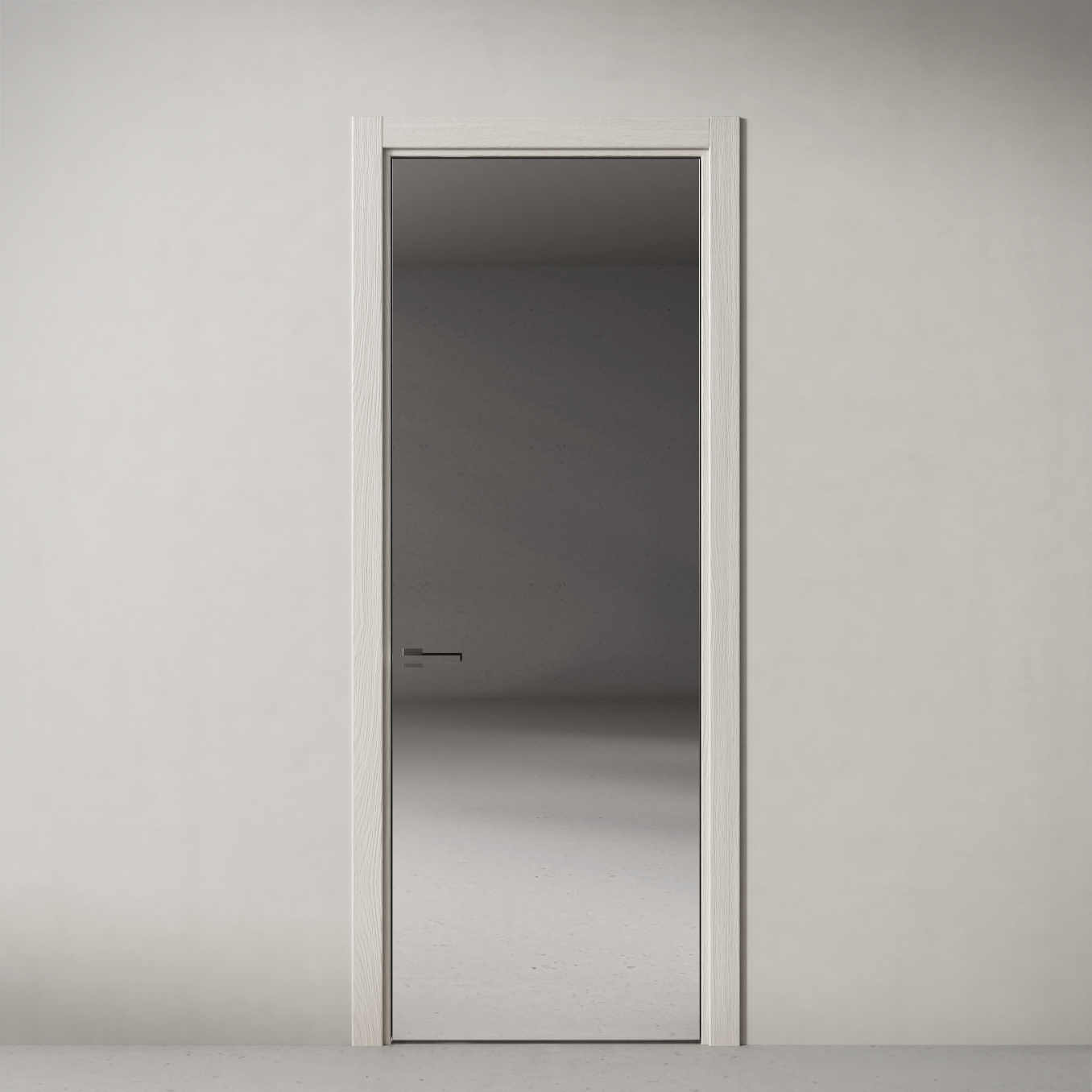 Стеклянная дверь Рейн, модель 22 без гравировки стекло зеркальное глянцевое