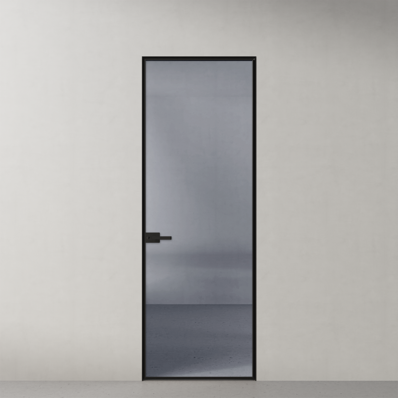 Стеклянная дверь 1000 линий, 1000 линий стекло серебро темное