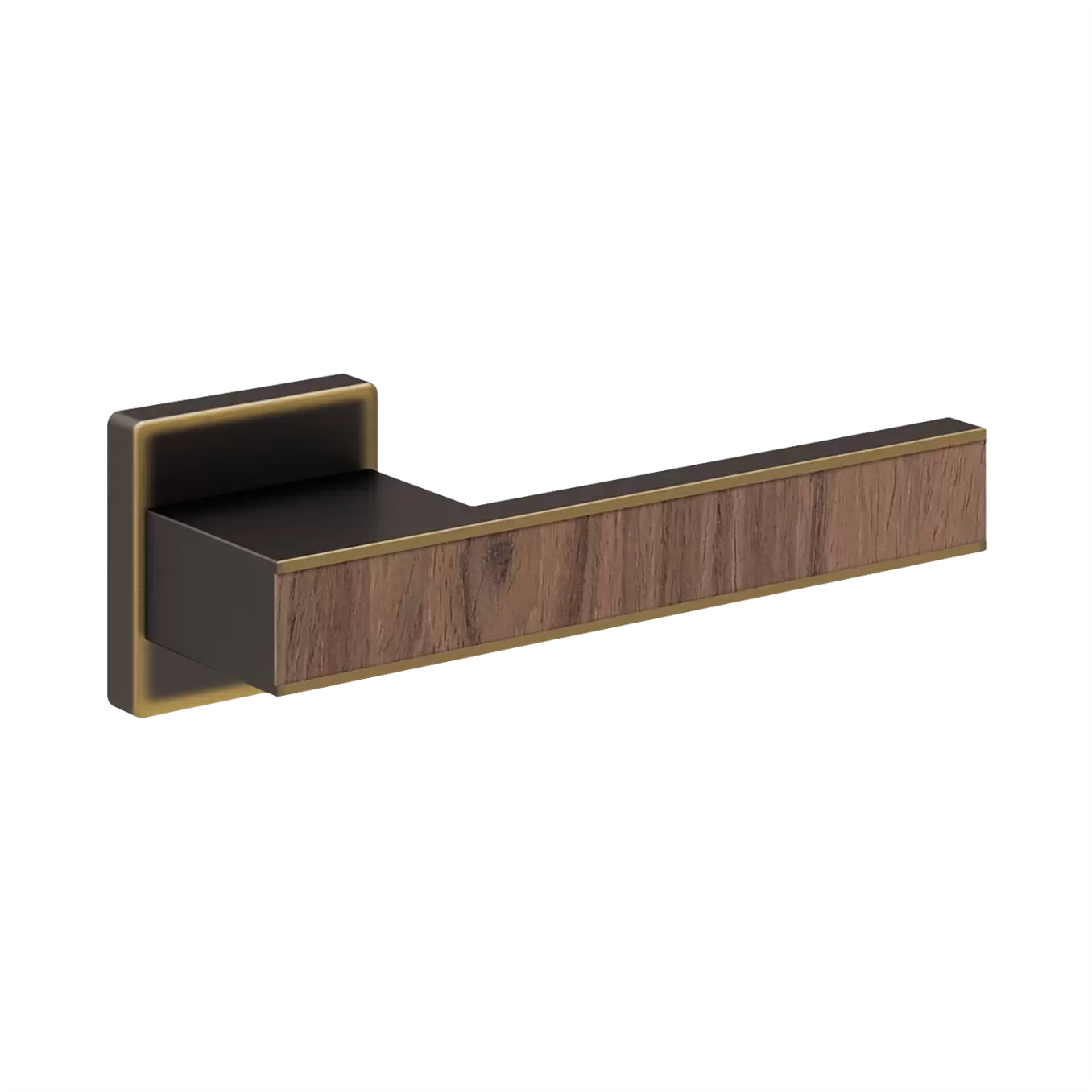 Межкомнатная ручка Перфект, бронза темная дымчатая