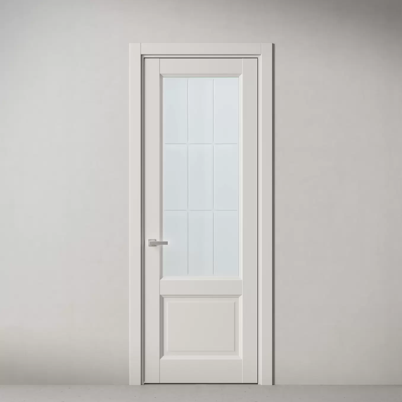 Межкомнатная дверь Элегант, модель 158 Белый улун