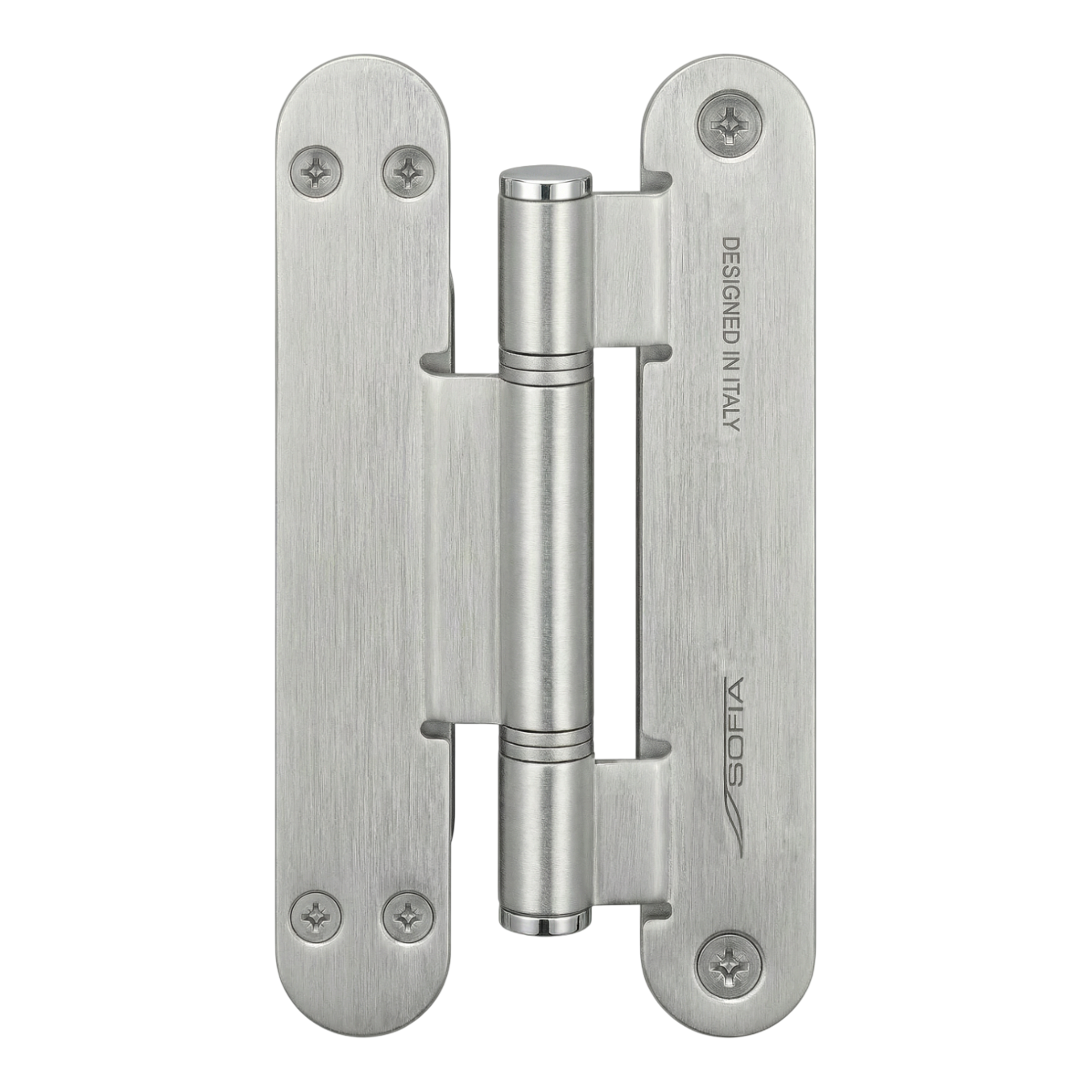 Накладная петля Кондор, матовый алюминий