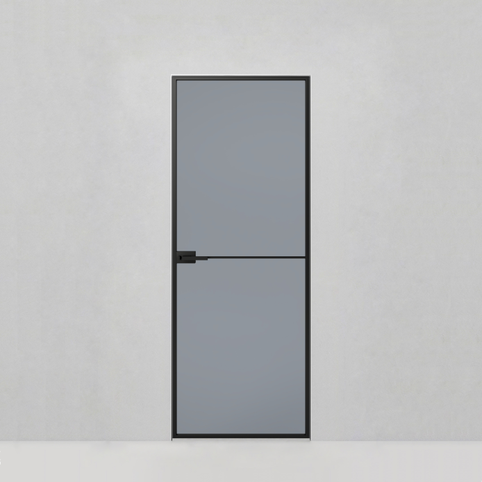 Стеклянная дверь Графика, GR11 стекло серебро темное