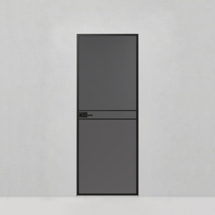 Стеклянная дверь Графика, GR14 стекло серое непрозрачное