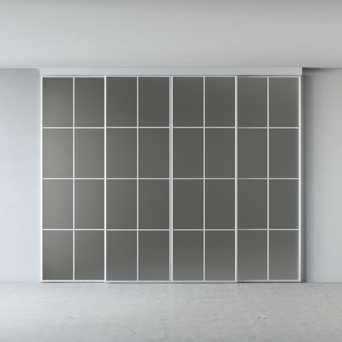 Межкомнатная перегородка Графика GR9, серебряный