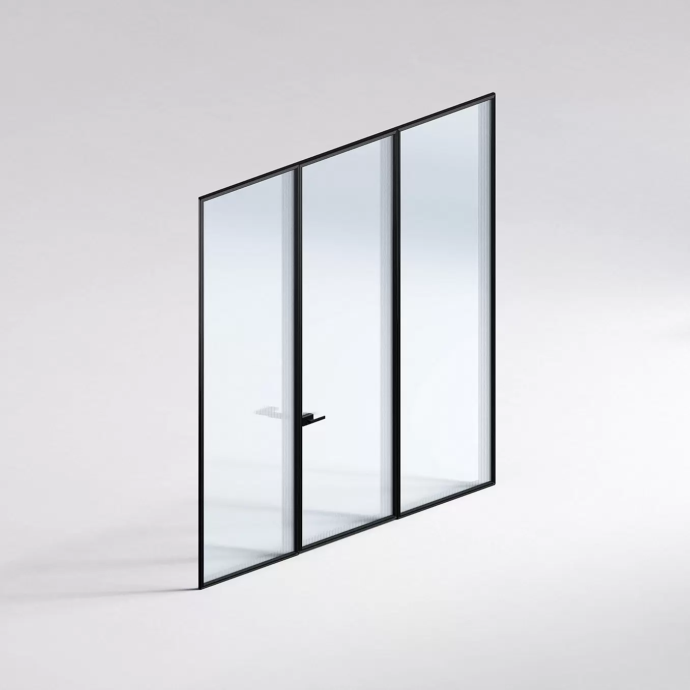 Межкомнатная перегородка Система 1000 линий , черный