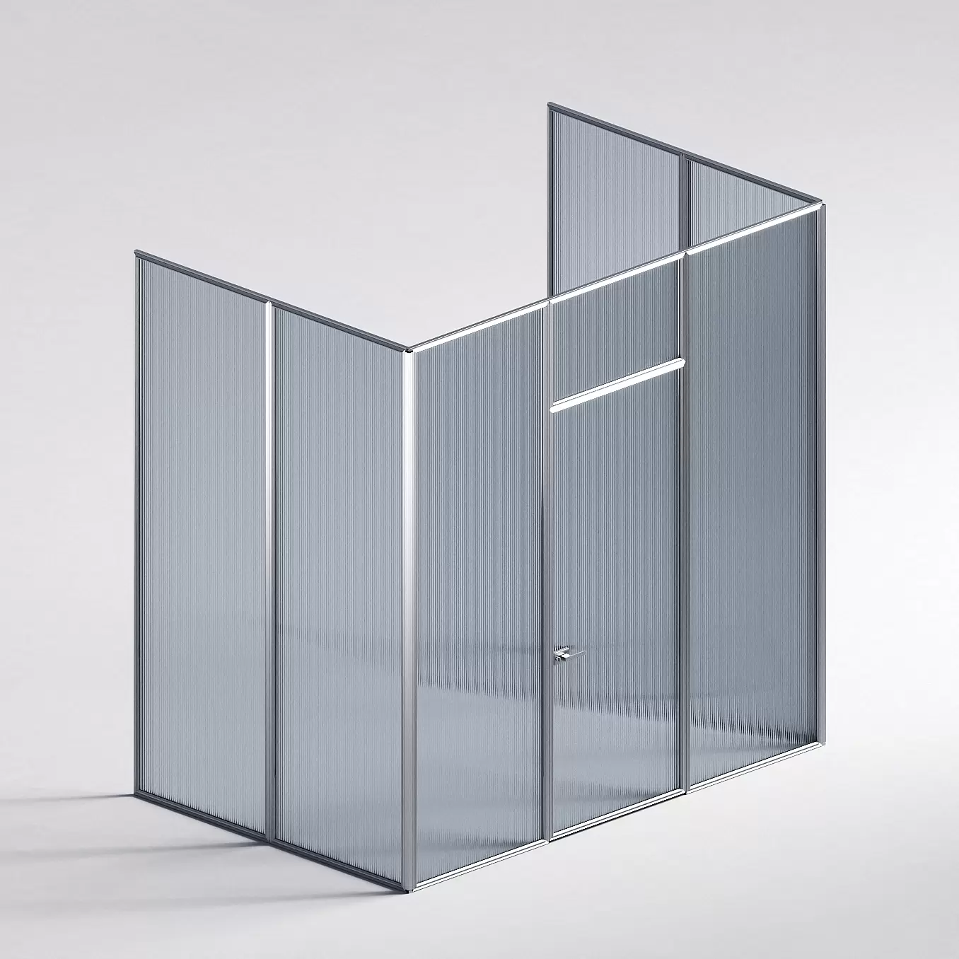 Межкомнатная перегородка Система 1000 линий , серебряный