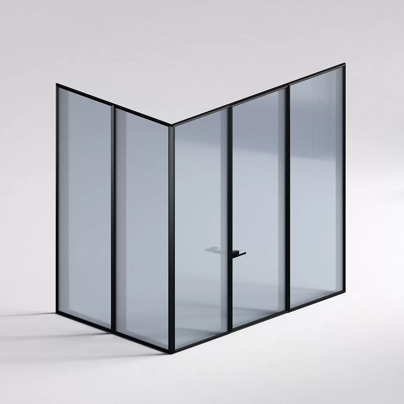 Межкомнатная перегородка Система 1000 линий , черный