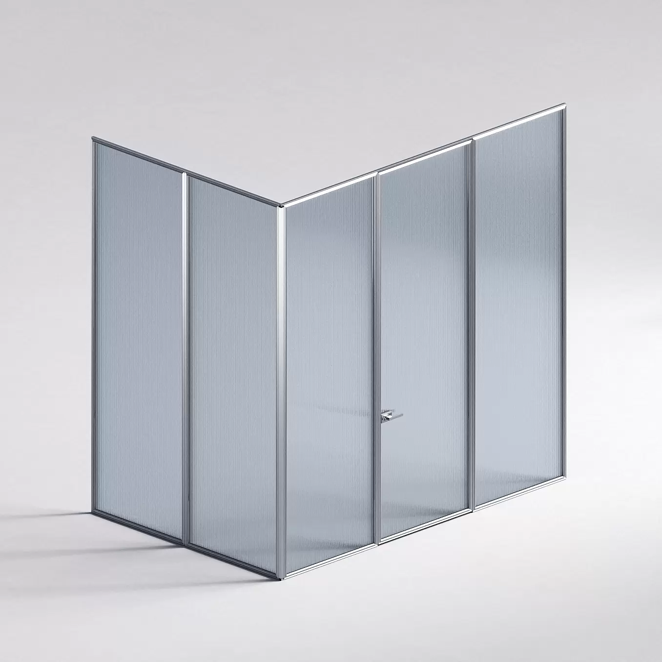 Межкомнатная перегородка Система 1000 линий , серебряный