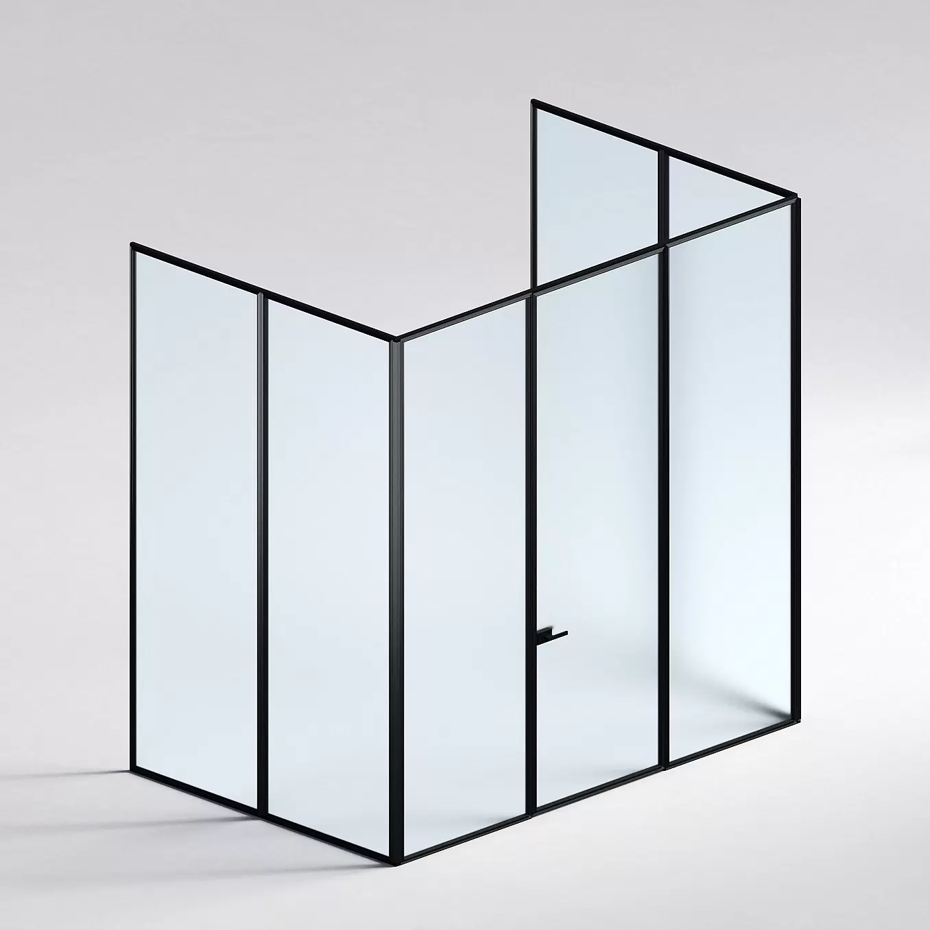 Межкомнатная перегородка Система 1000 линий , черный