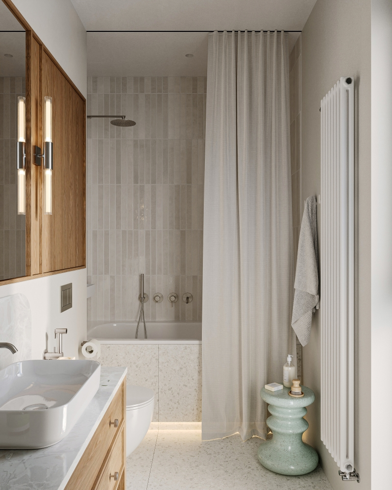 Ванная комната с видом на город — 3