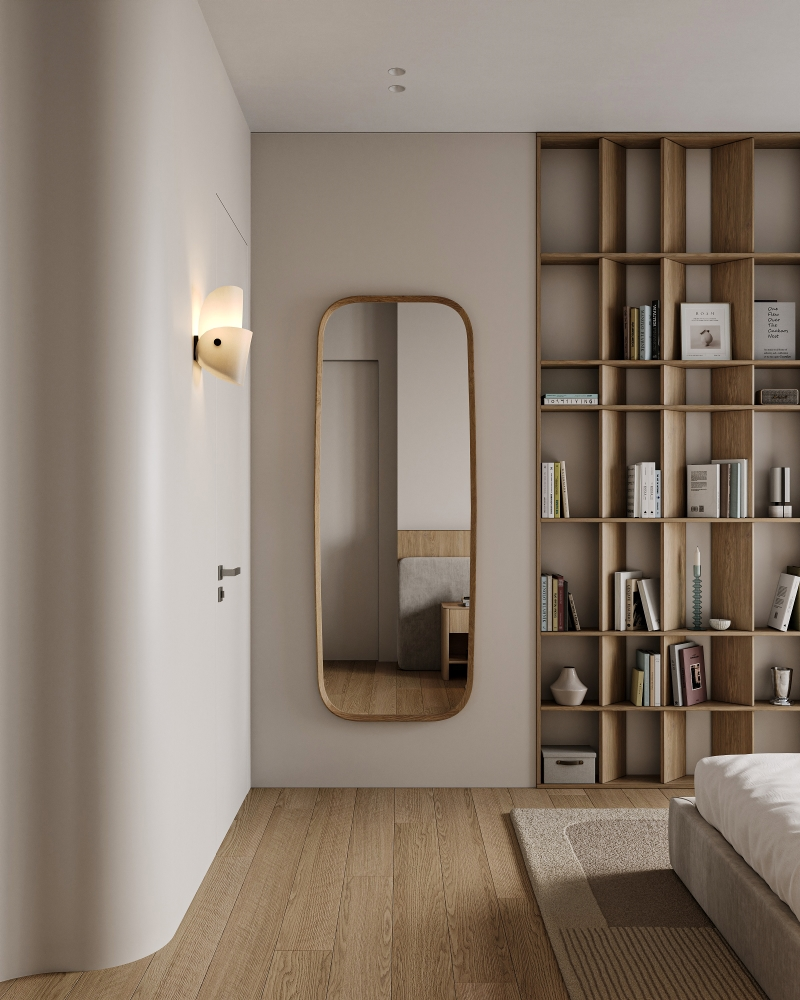 Мастер спальня с радиусной стеной — 11