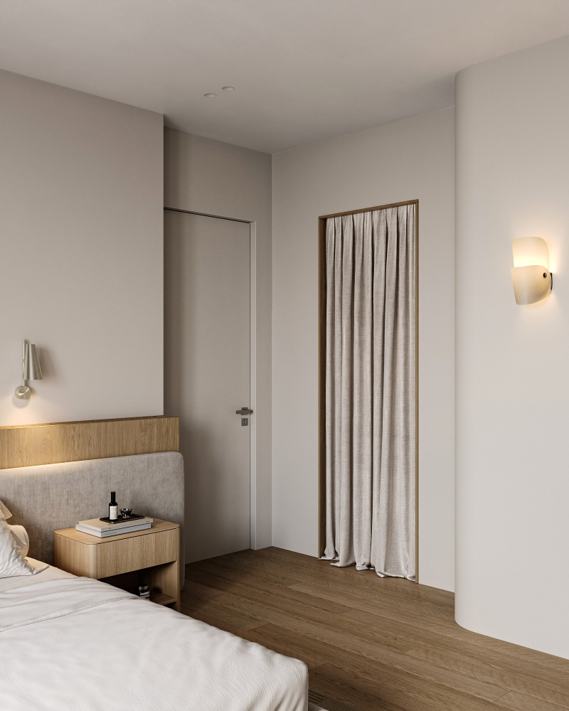 Мастер спальня с радиусной стеной — 4