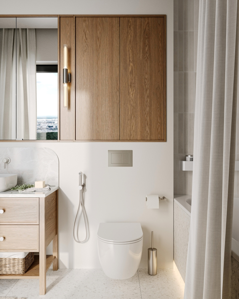 Ванная комната с видом на город — 5