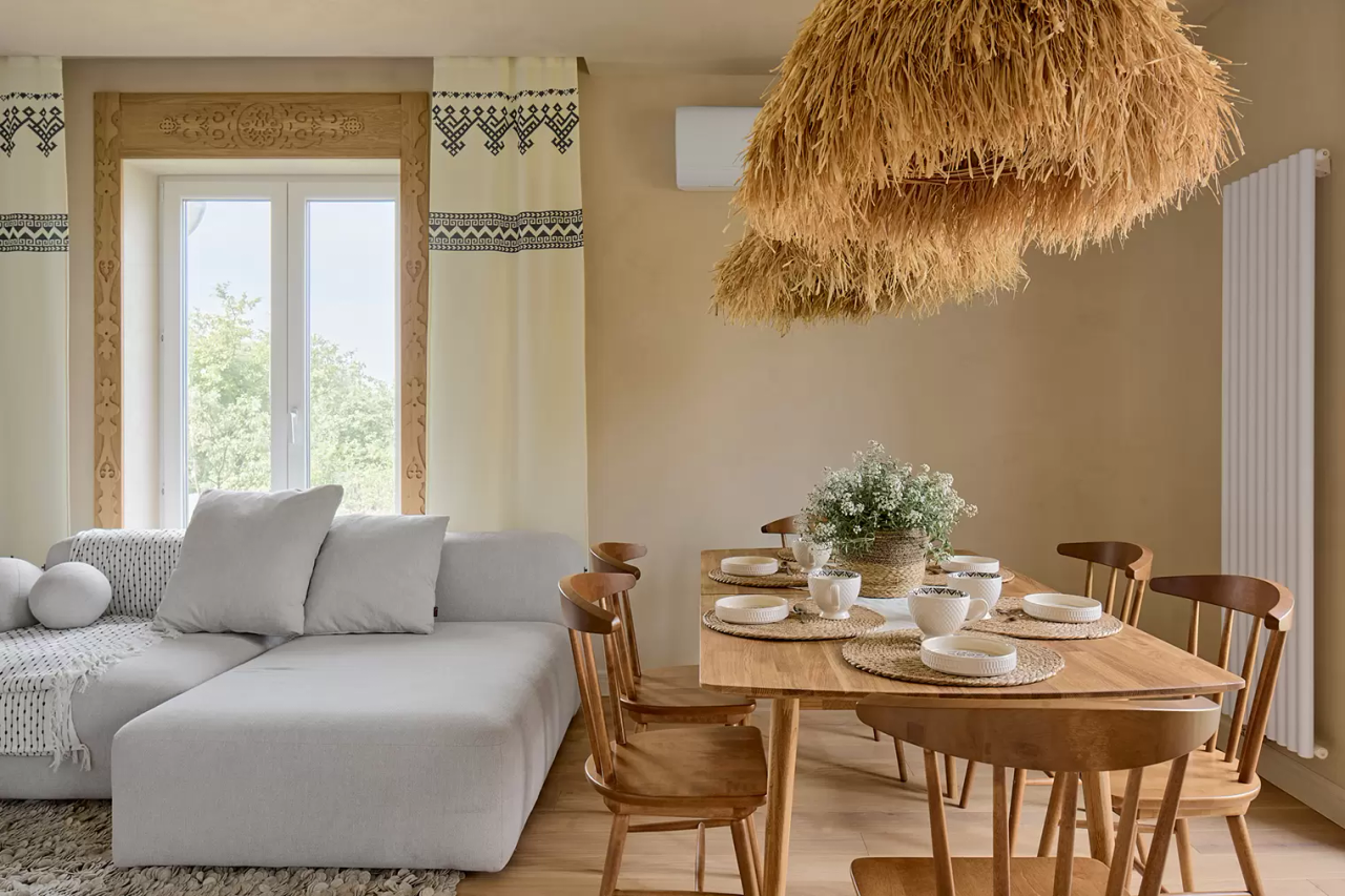 Кухня-гостиная в неорусском стиле — 11