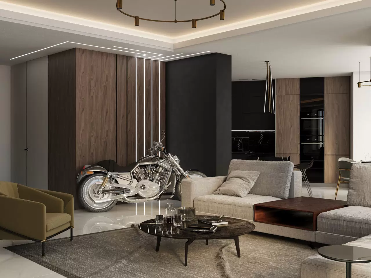 Квартира c мотоциклом — 1